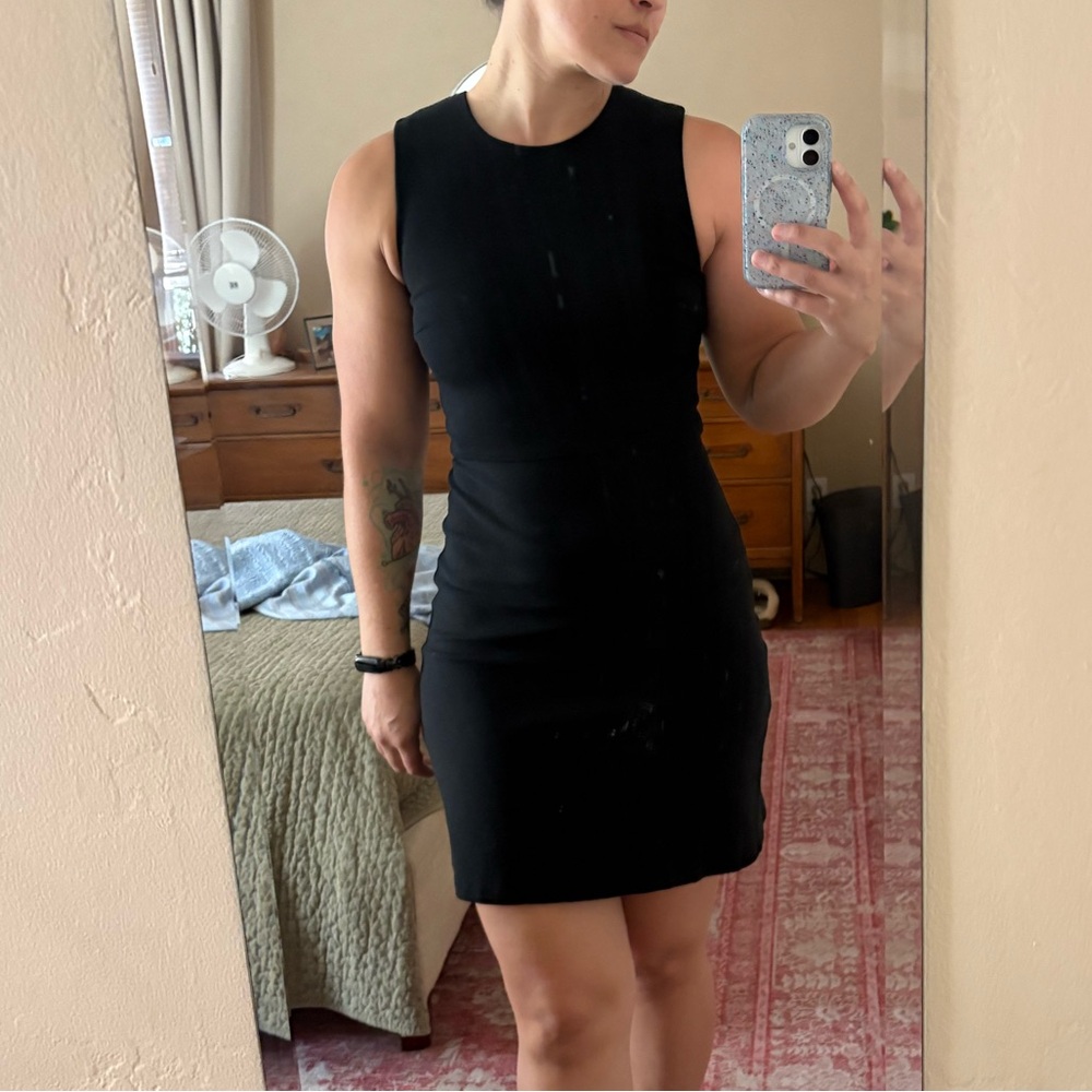 Theory Classic Black Zip Dress